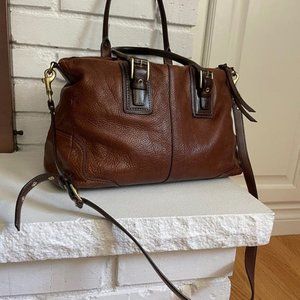 Coach brown leather handbag